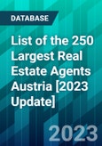 List of the 250 Largest Real Estate Agents Austria [2023 Update]- Product Image